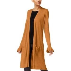 NWT Joesph A open front ruffle sleeve cardigan